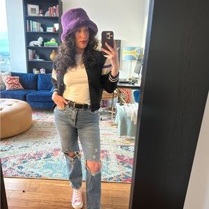 APPARIS Purple Furry Bucket Hat 👾